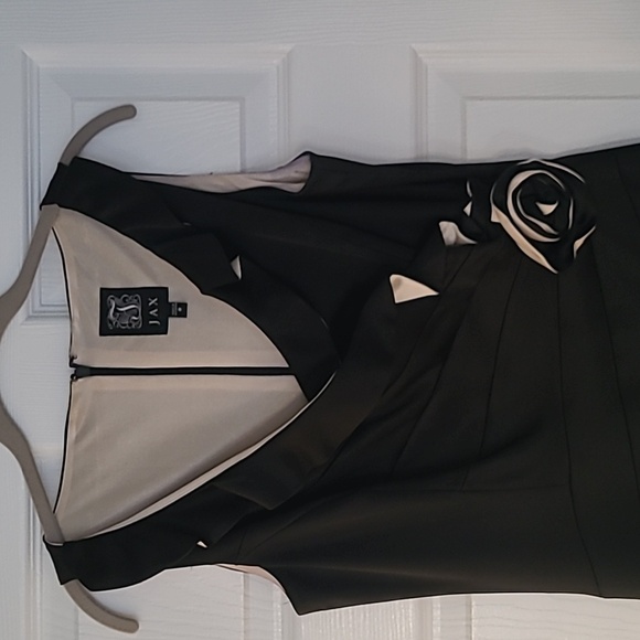 Jax knee-length black evening dress, size 8 - Picture 2 of 8